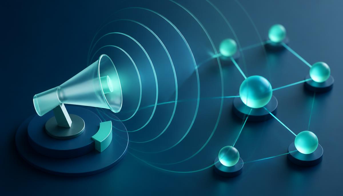 Illustration representing digital PR coverage earning backlinks and brand mentions